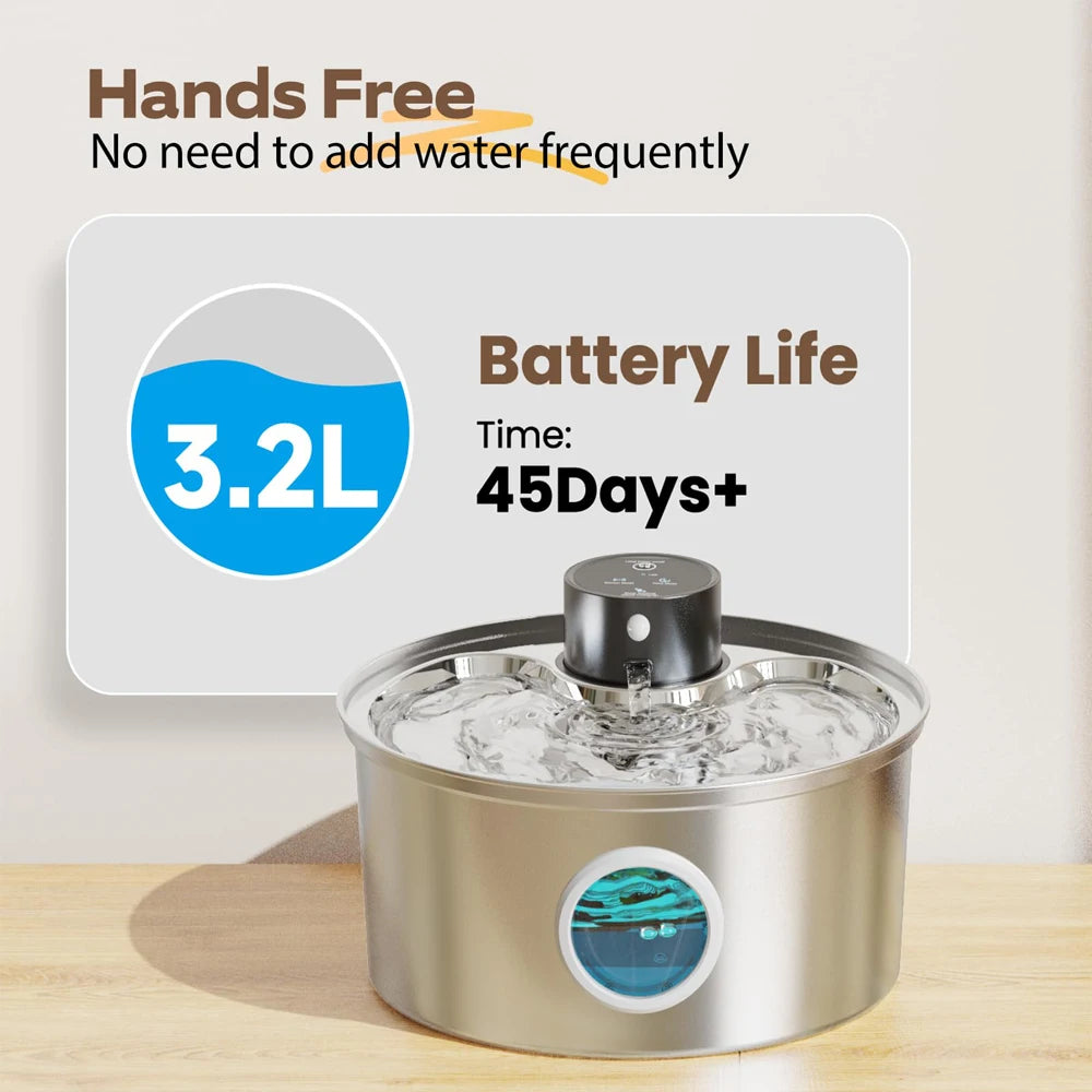 HydroPaws™ – The Wireless Smart Dog Fountain