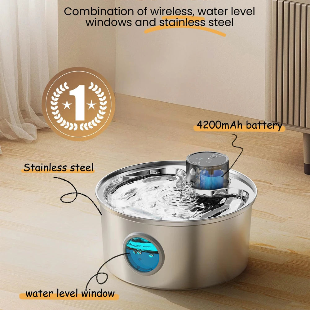 HydroPaws™ – The Wireless Smart Dog Fountain